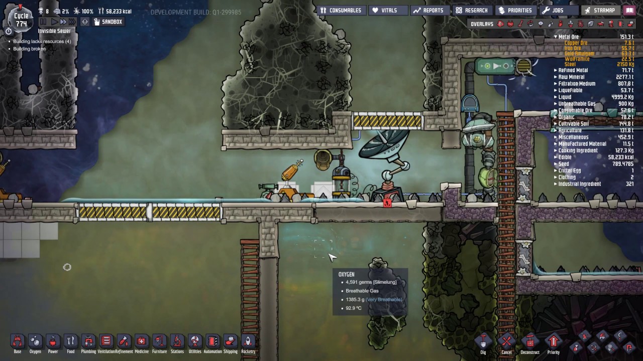 Oxygen Not Included - How to stop your robo miners and space scanners overheating