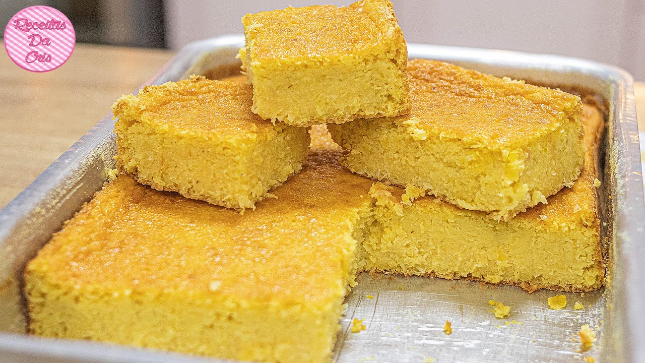 BOLO DE MILHO VERDE IGUAL DA ROÇA | MILHO DE ESPIGA | ECONÔMICO FÁCIL E DELICIOSO! |RECEITAS DA CRIS