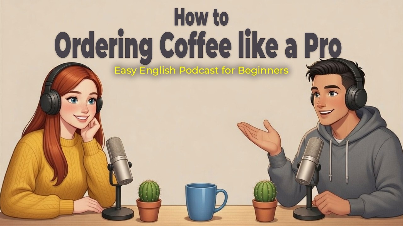 English Podcast For Easy English Conversation |  Ordering Coffee Like a Pro in  English