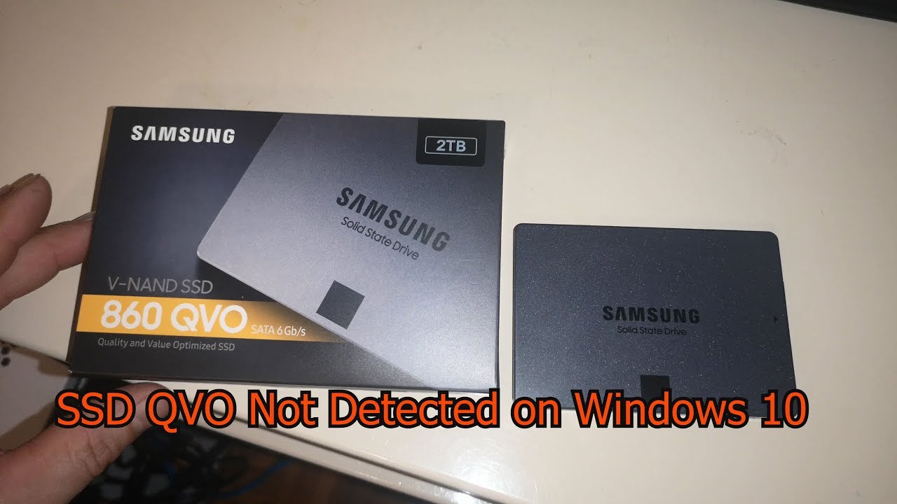 SSD QVO 2TB Samsung not recognized // SSD QVO Samsung nicht erkannt WINDOWS 10