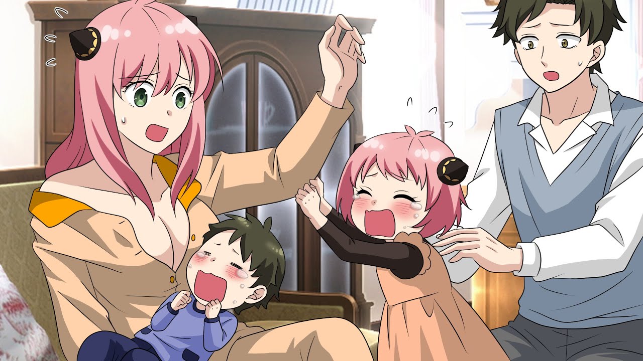 【ダミアニャ成長if】アーニャが授乳中に娘におねだりをされて大慌て。赤ちゃん返りを起こした娘が弟に嫉妬…アーニャとダミアンの授乳育児奮闘記【スパイファミリー】【アニメ】