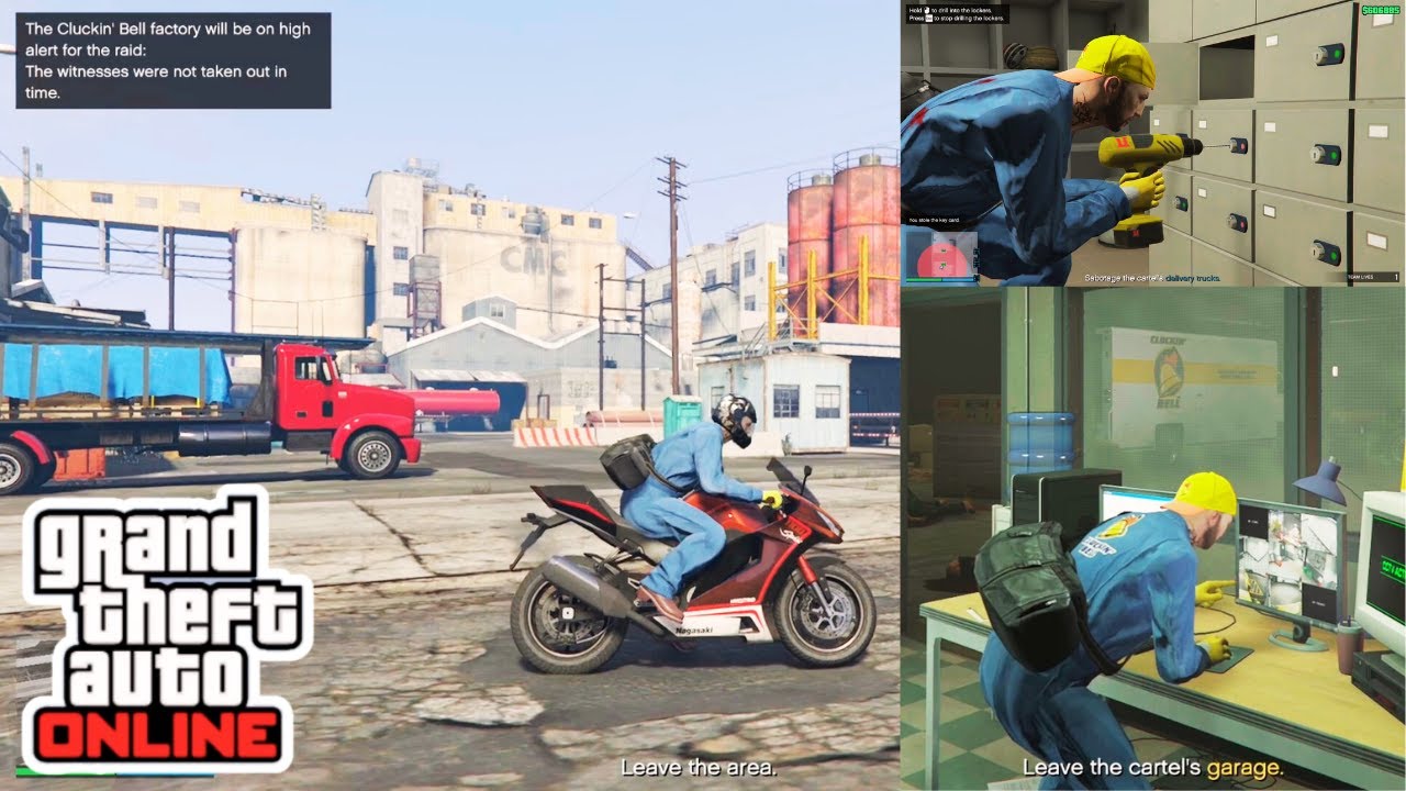 GTA 5 Online CLEAN SWEEP! Cluckin' Bell Raid: Disorganized Crime Mission #gta #gameplay #mod #forza