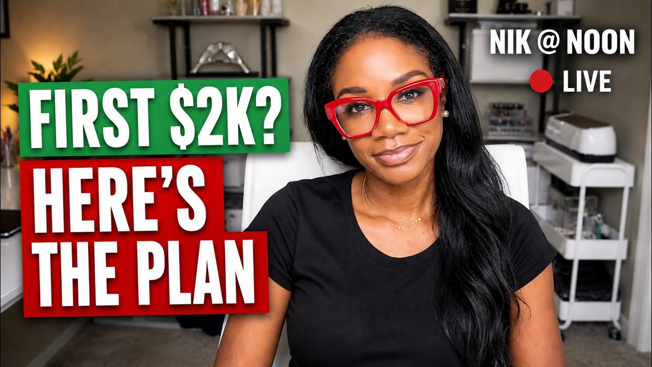 I'd Make $2K Before Month One Ended (Here's My Exact Plan) | Nik @ Noon 🔴  Live