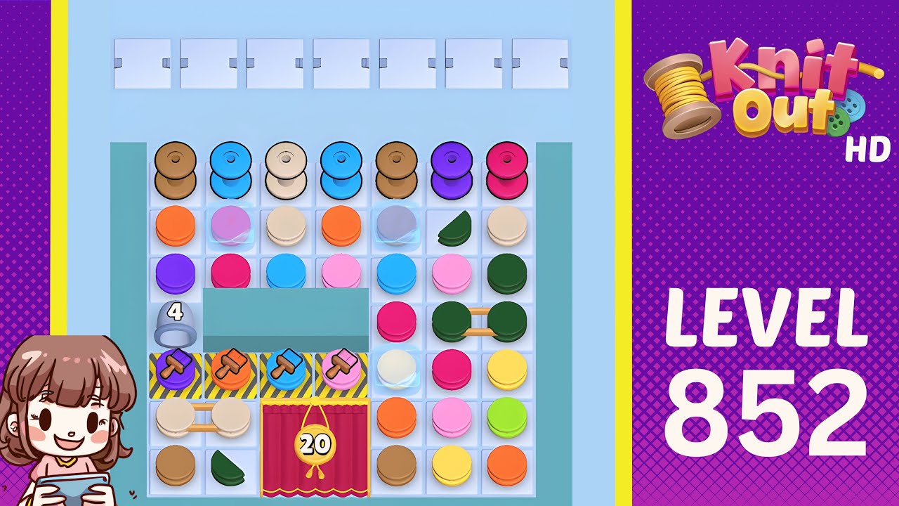 Knit Out Level 852 Solution Walkthrough