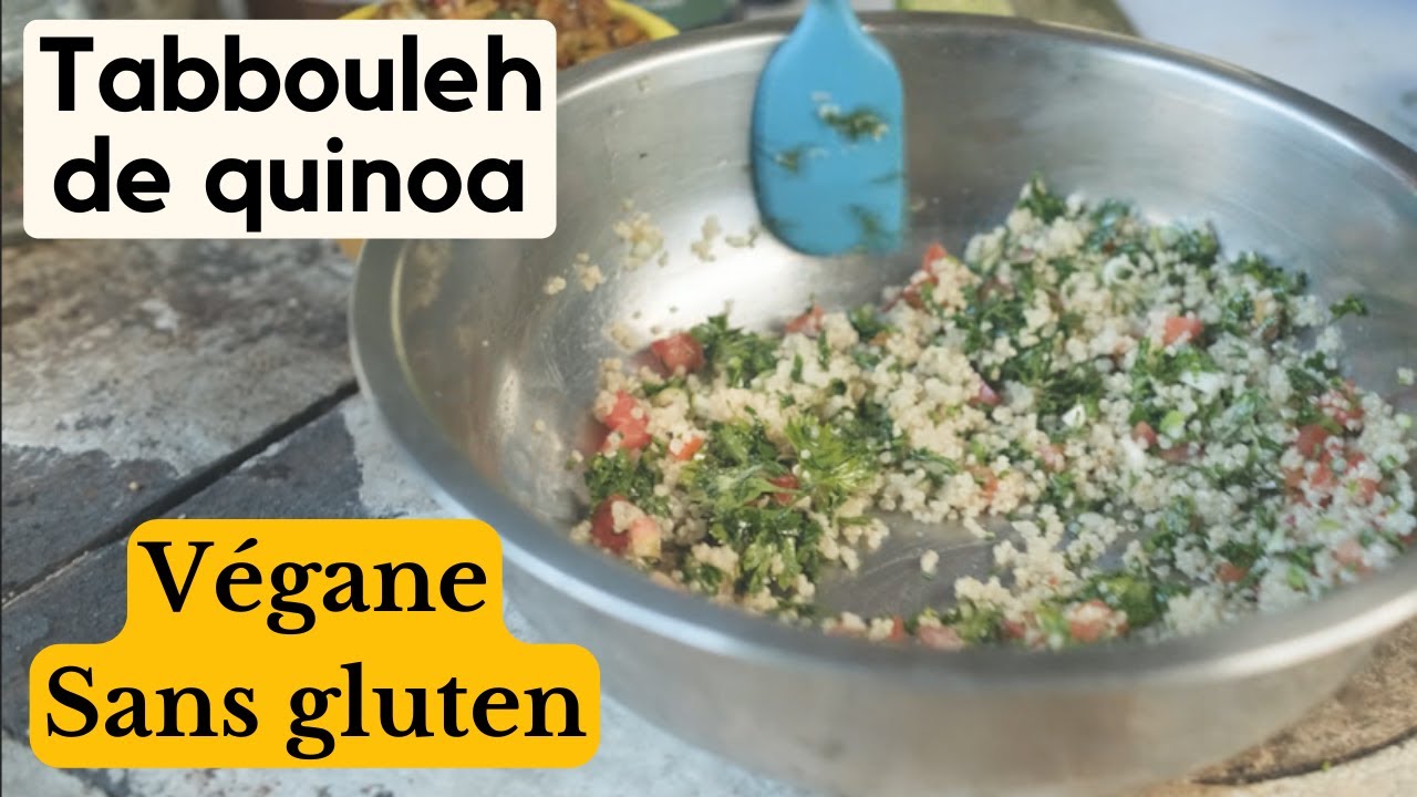 Taboulé de quinoa - une recette végane et sans gluten. Simple et rapide!