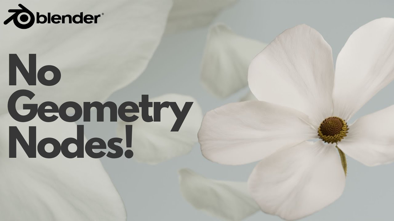 Create Houdini Like Flowers in Blender Tutorial (cloth sim)
