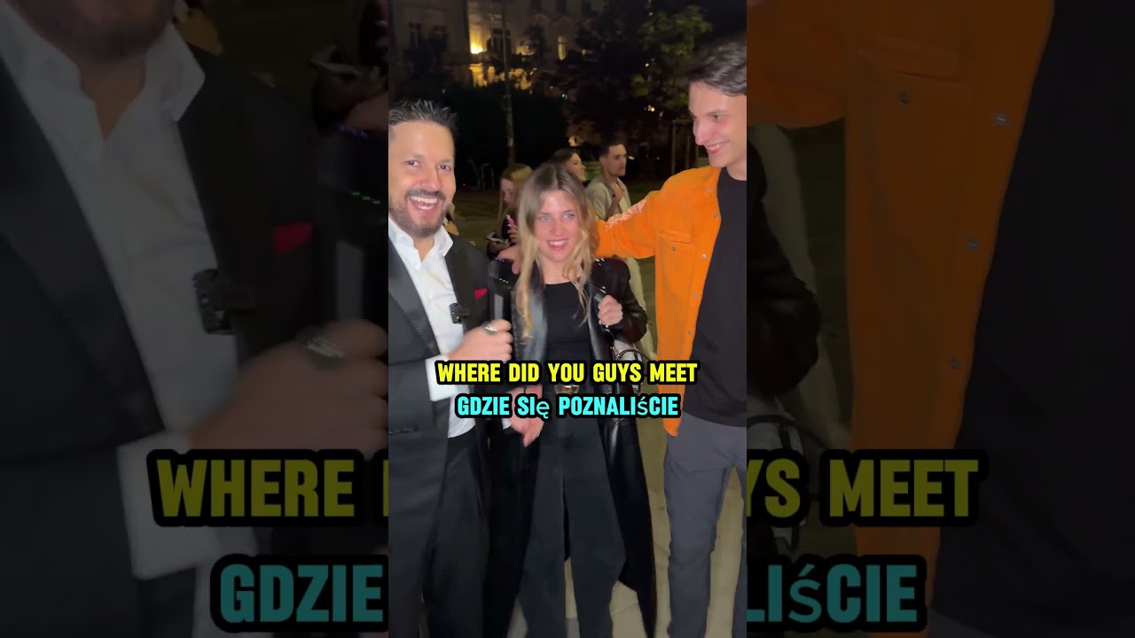 Forgot Her Lovers Name ?? 🤨 #warsaw #warsawpoland #funny #interview #publicinterview