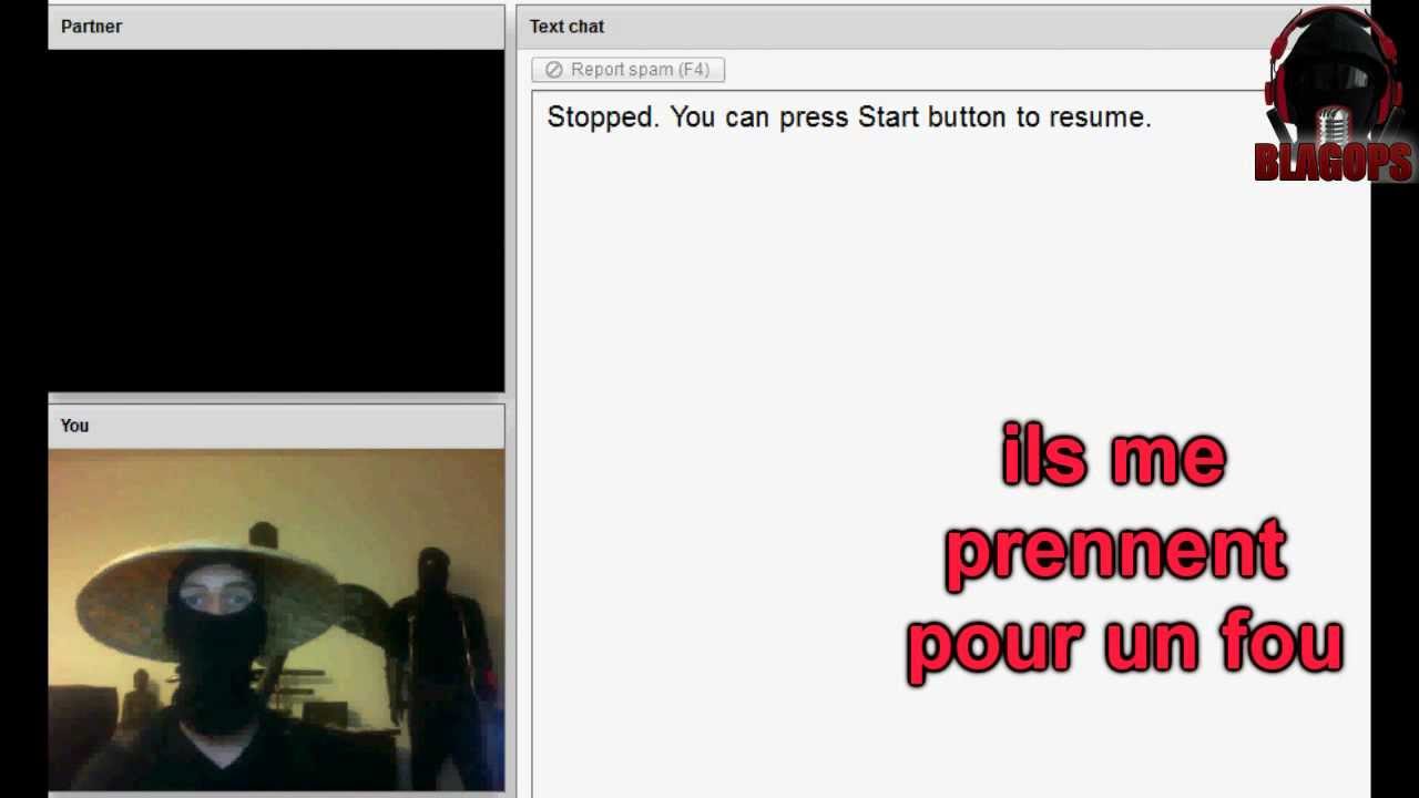 Un ninja sur chatroulette #1