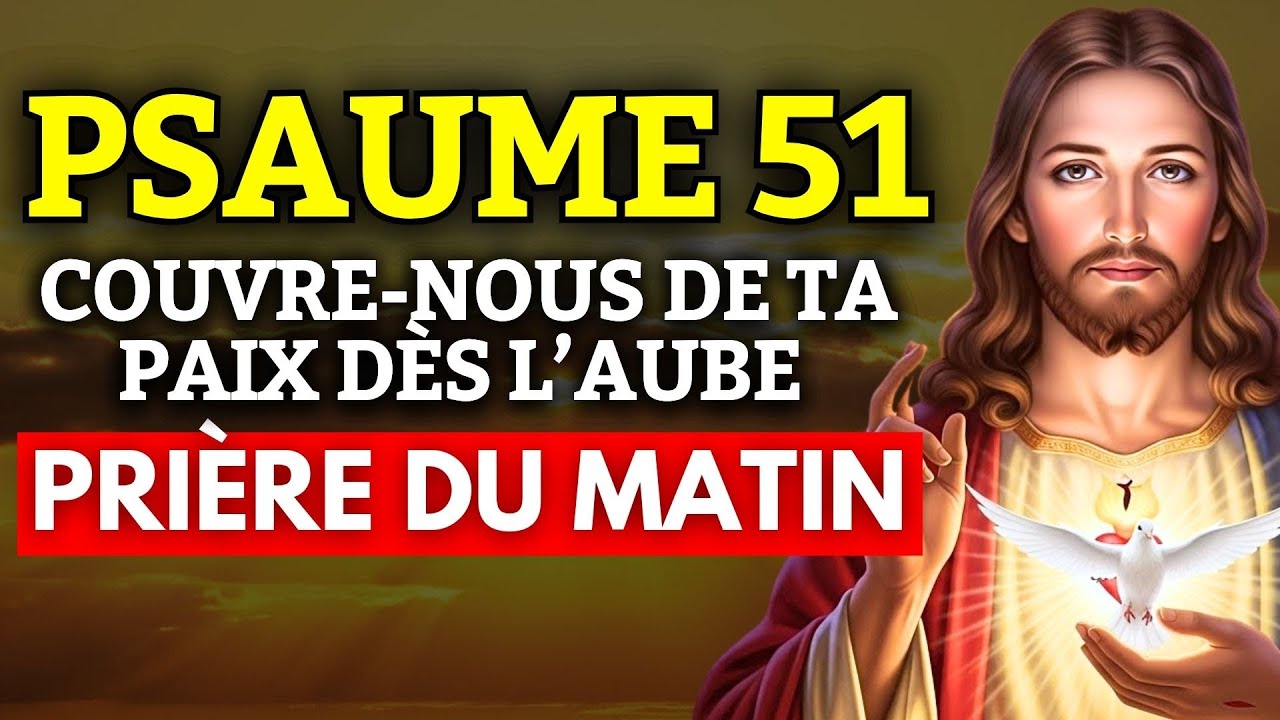 Prière du Matin au Saint-Esprit 🙏 Couvre-nous de ta paix dès l’aube | Prière avec le Psaume 51