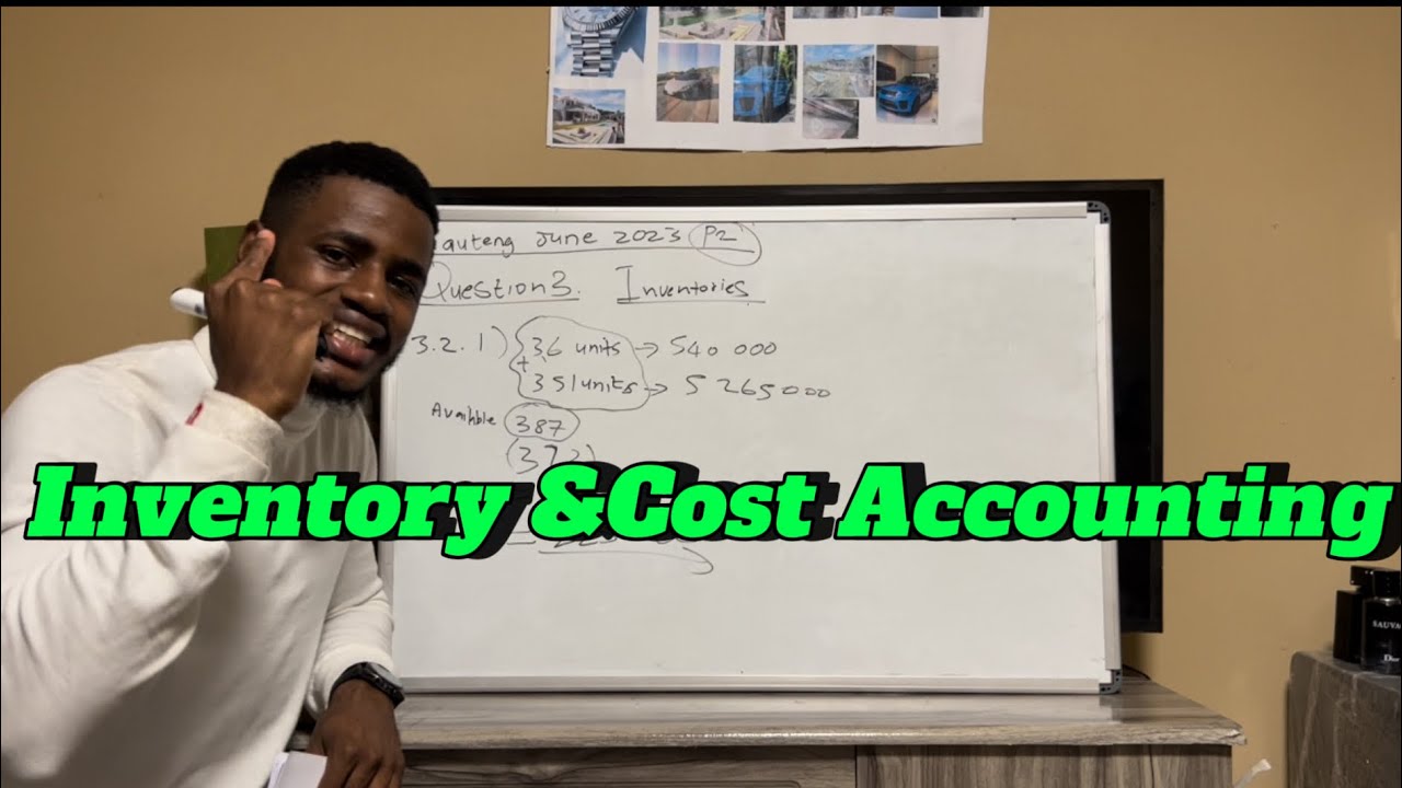 Manufacturing & Inventory . G12 Past Year Examination