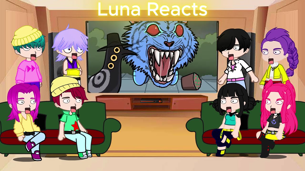 KPop Demon Hunters React To Themselves / TikToks + Memes / Huntrix & Saja Boys / Gacha React