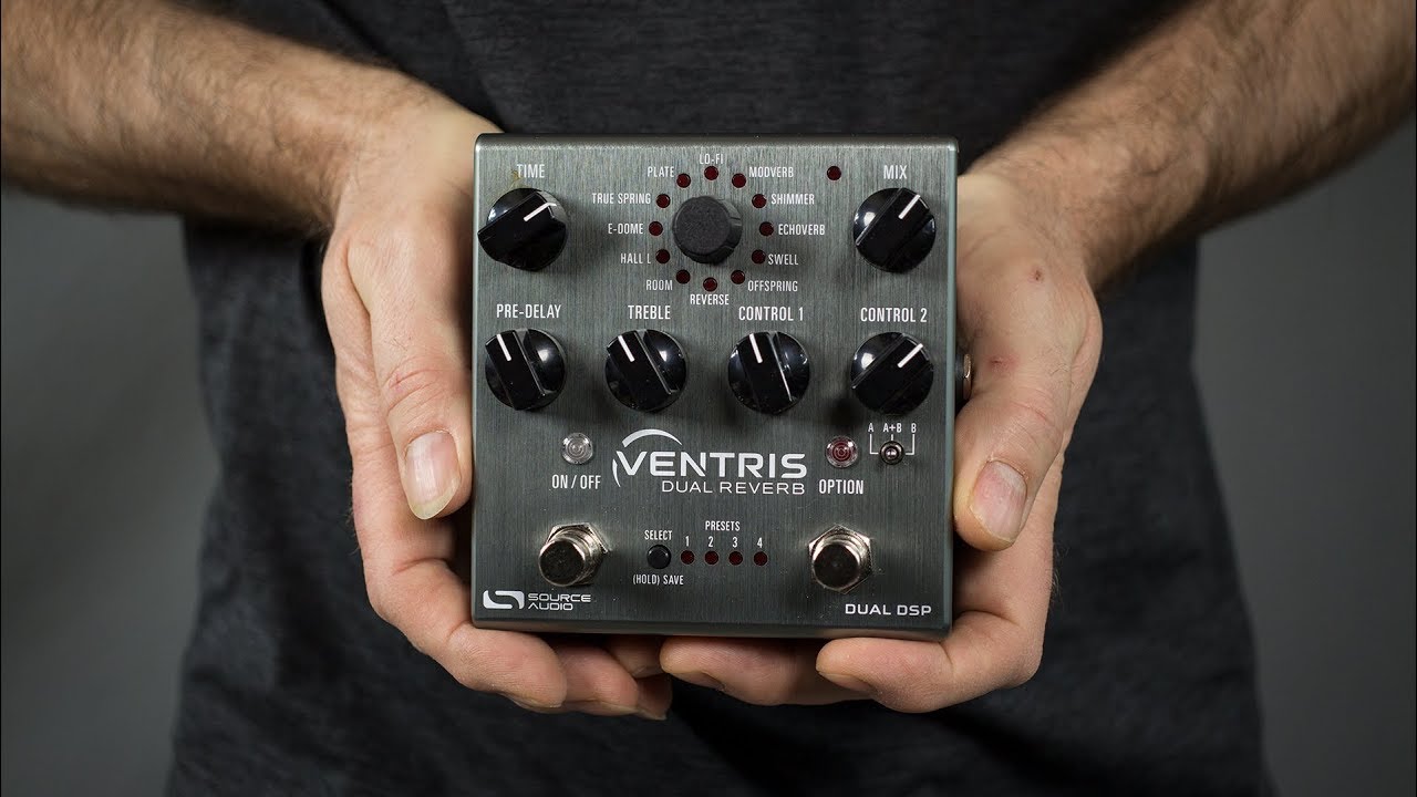 Source Audio Ventris Dual Reverb Demo (Ambient Guitar Gear Review)