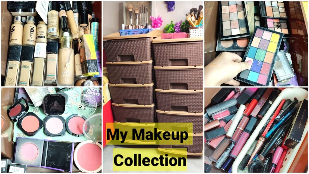My Makeup collection 2022 || #affordablemakeup #vanitytour #indianmakeup #nitimamakeupcollection
