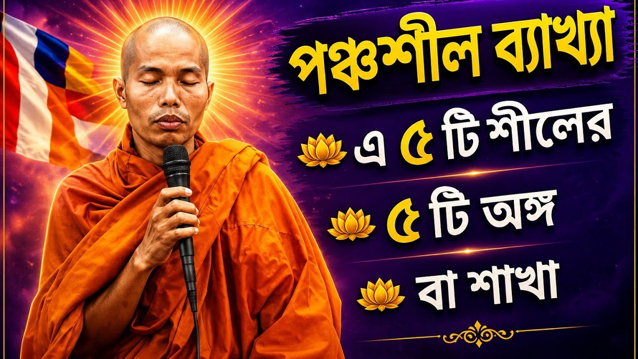 পঞ্চশীলের  ৫ টি অঙ্গের ব্যাখ্যা || তেজবংশ ভান্তের দেশনা || pansashiler pasti ongsha