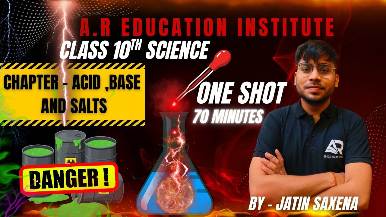 Acids Bases and Salts Class 10 || Complete  CHAPTER IN ONE SHOT || NCERT Covered || JATIN SAXENA