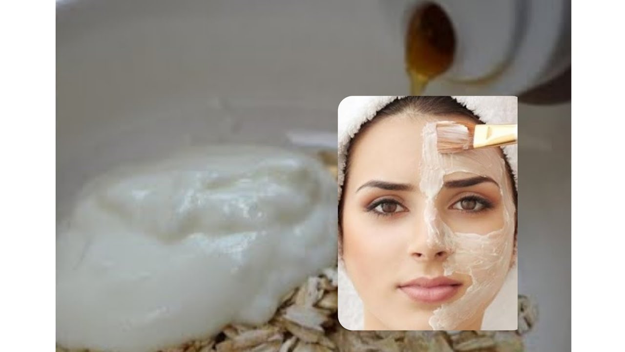 DIY face mask three ingredients || English subtitles