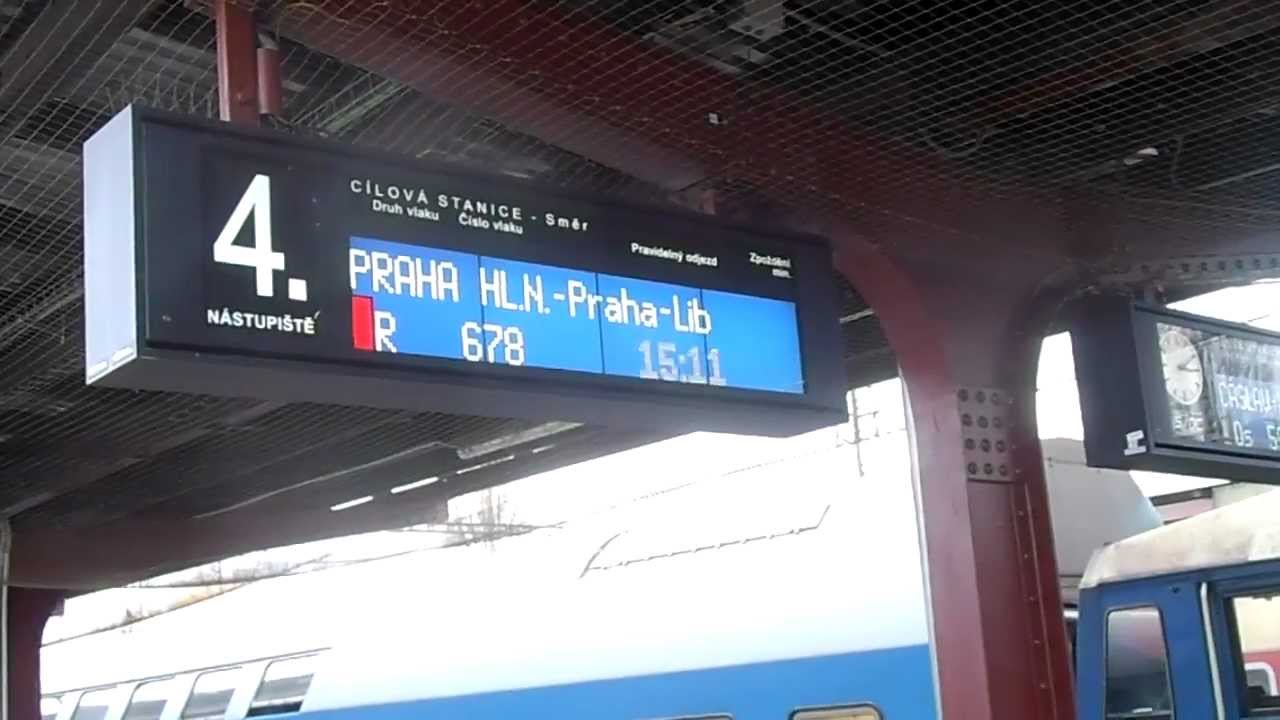 Kolín - Příjezd R 678 + hlášení