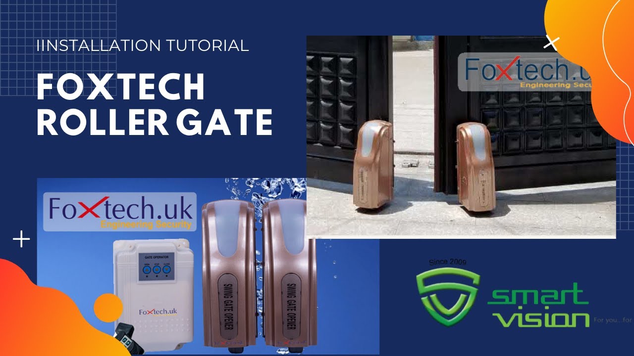 Roller swing Gate motor installation video