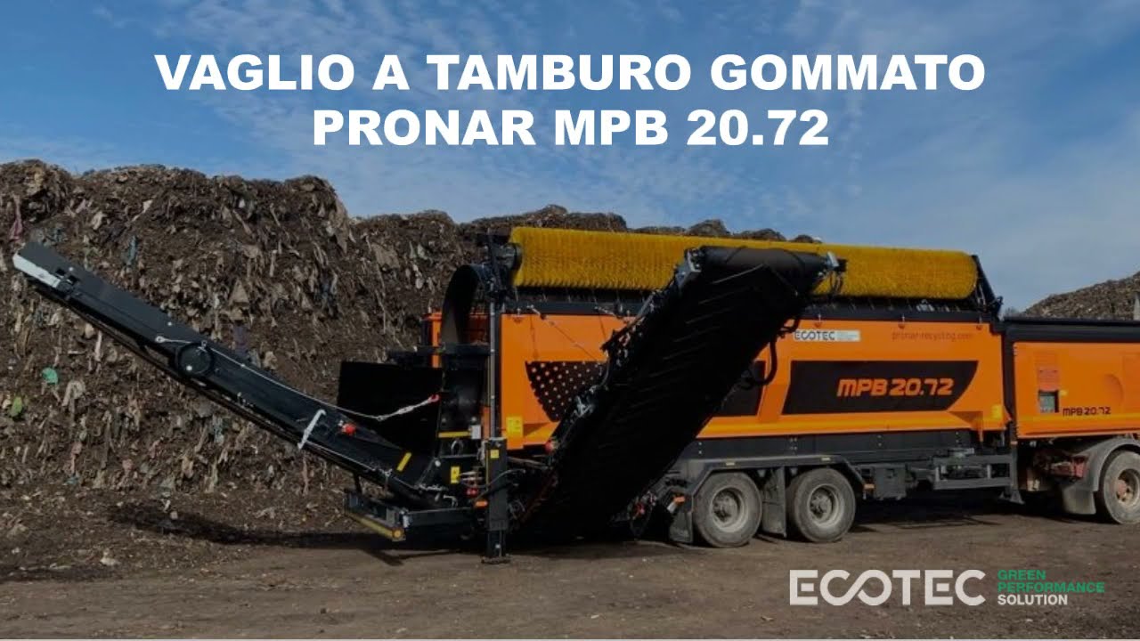 PRONAR Vaglio a tamburo mobile MPB 20.72 - Vagliatura di compost a 10 mm