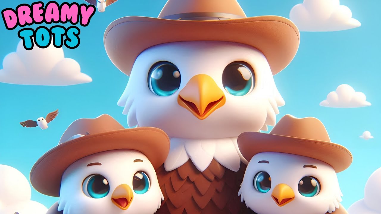 Eagle Family Flight: Soaring High & Flying Free! | Kids Song | #Family Fun #KidsMusic #Eagles