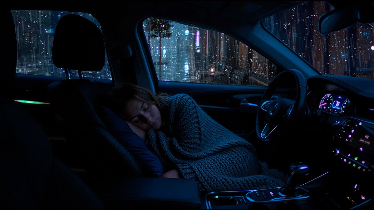Heavy Rainstorm on Car Roof | Powerful Rain Sounds for Deep Sleep and Night Calm Ambience