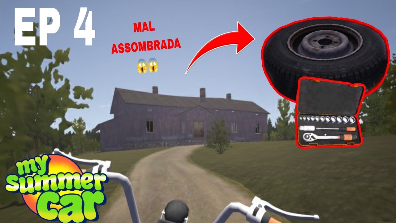 FUI NA CASA MAL-ASSOMBRADA DE DIA!!! E PEGUEI A CAIXINHA DE FERRAMENTAS | MY SUMMER CAR MOBILE EP 4
