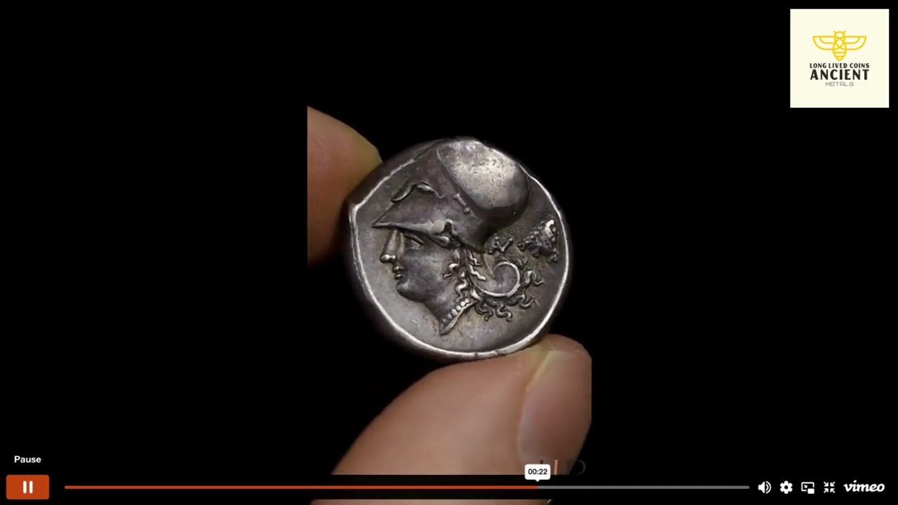Ancient Coin of Acarnania Anactorium (Pegasus Stater) 320-280BC #ancientcoins #silver #ancientmoney