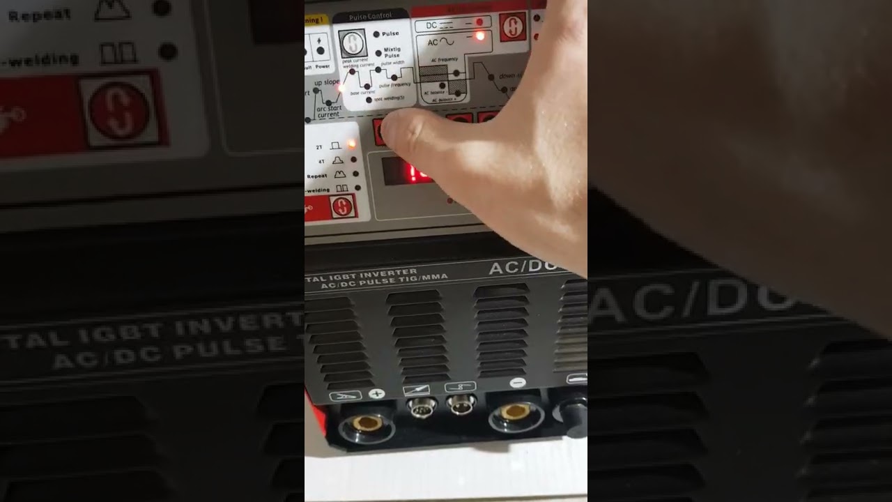 Mitech TIG AC/DC 200P ч1. Обзор панели управления.