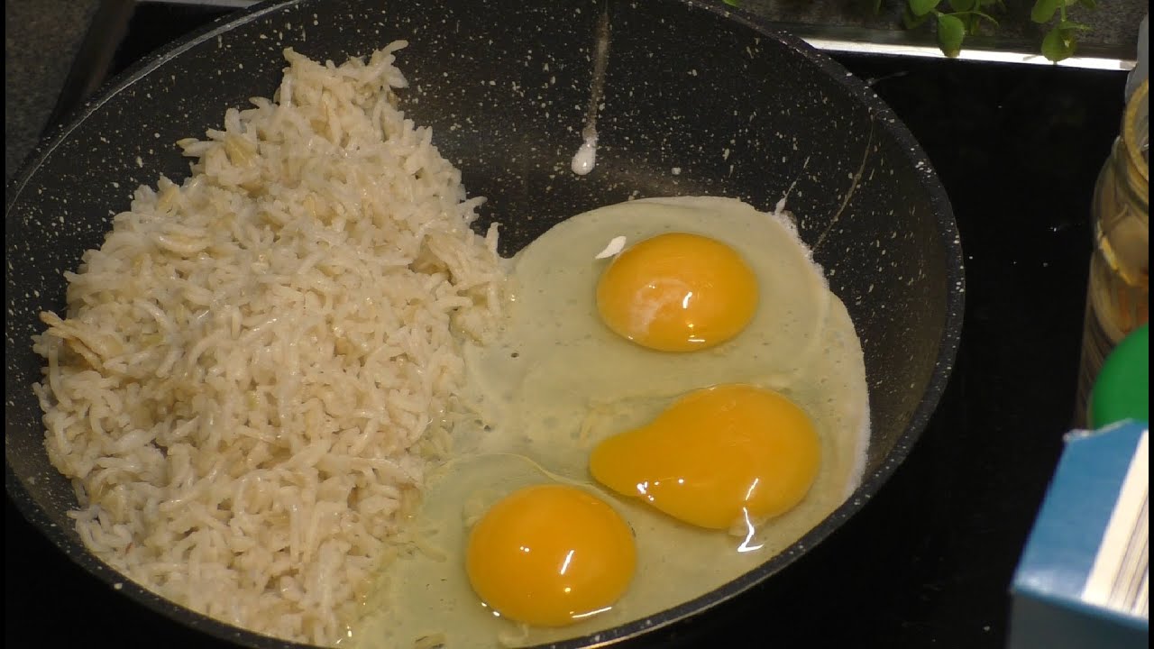 Рецепт ♥ Жареный рис с яйцами ♥ Быстрый рецепт ♥ Просто и вкусно