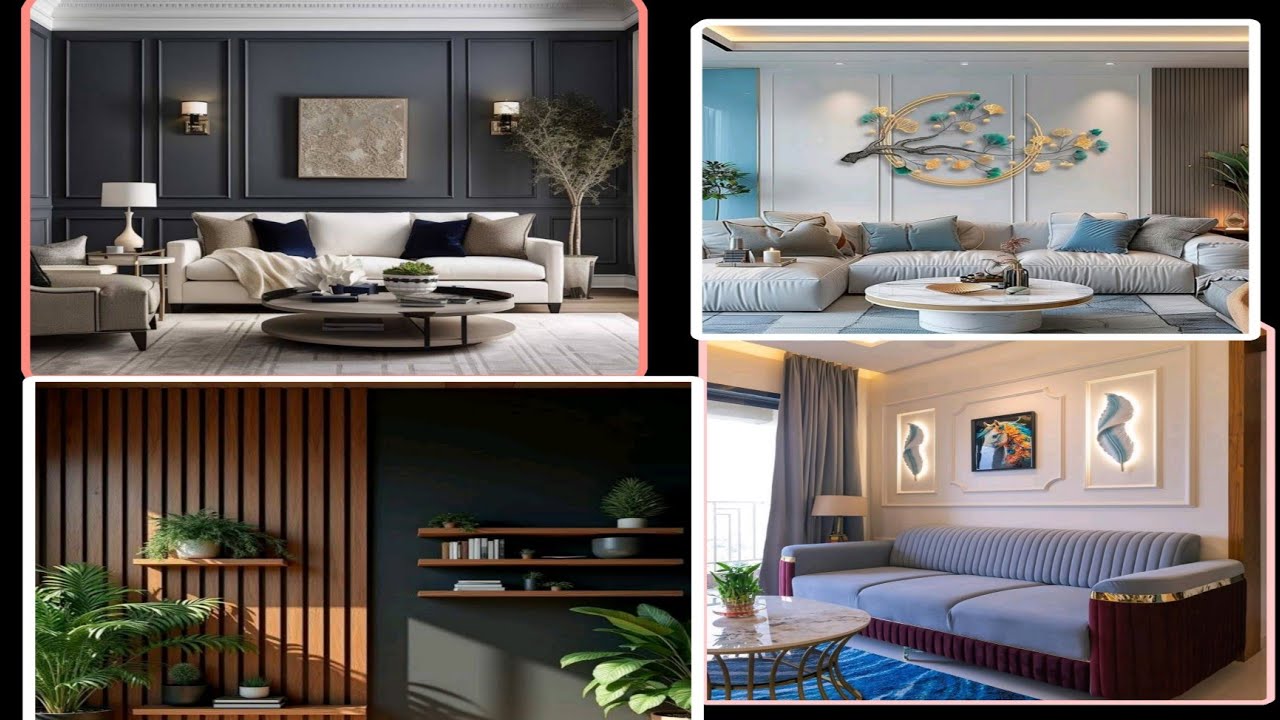 Top Modern Living Room Wall Decorating Ideas 2025 | Best Wall Decoration Ideas | Wall Panel Design