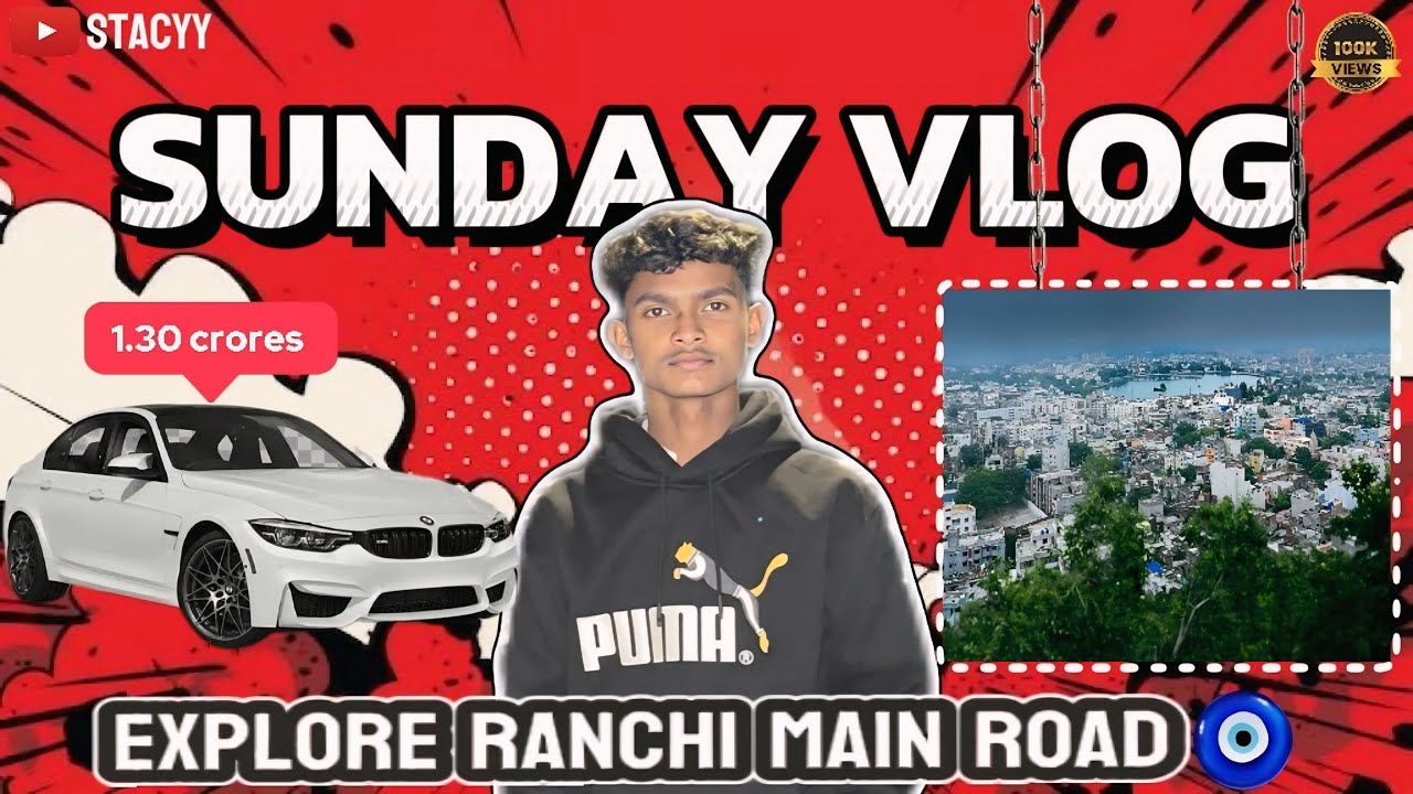 Sunday vlog ❤️ Explore Ranchi , Main Road 🛣️🥰