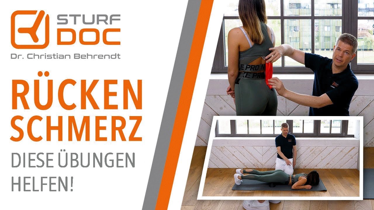 Rückenschmerz, Bandscheibenvorwölbung und Spinalkanalstenose - Diese Übungen helfen!