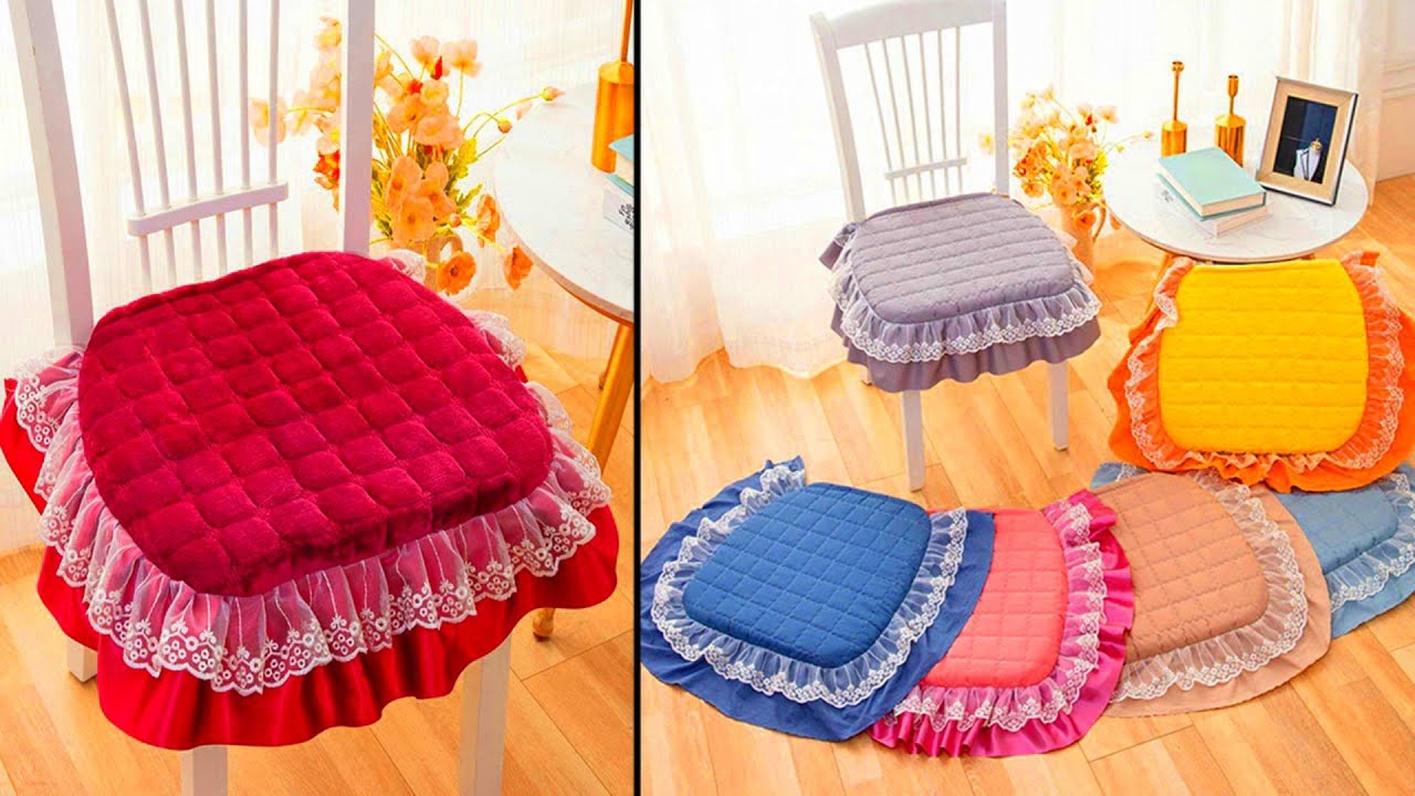 sew a chair cushion 💥🪑with matlassi and lace 💯