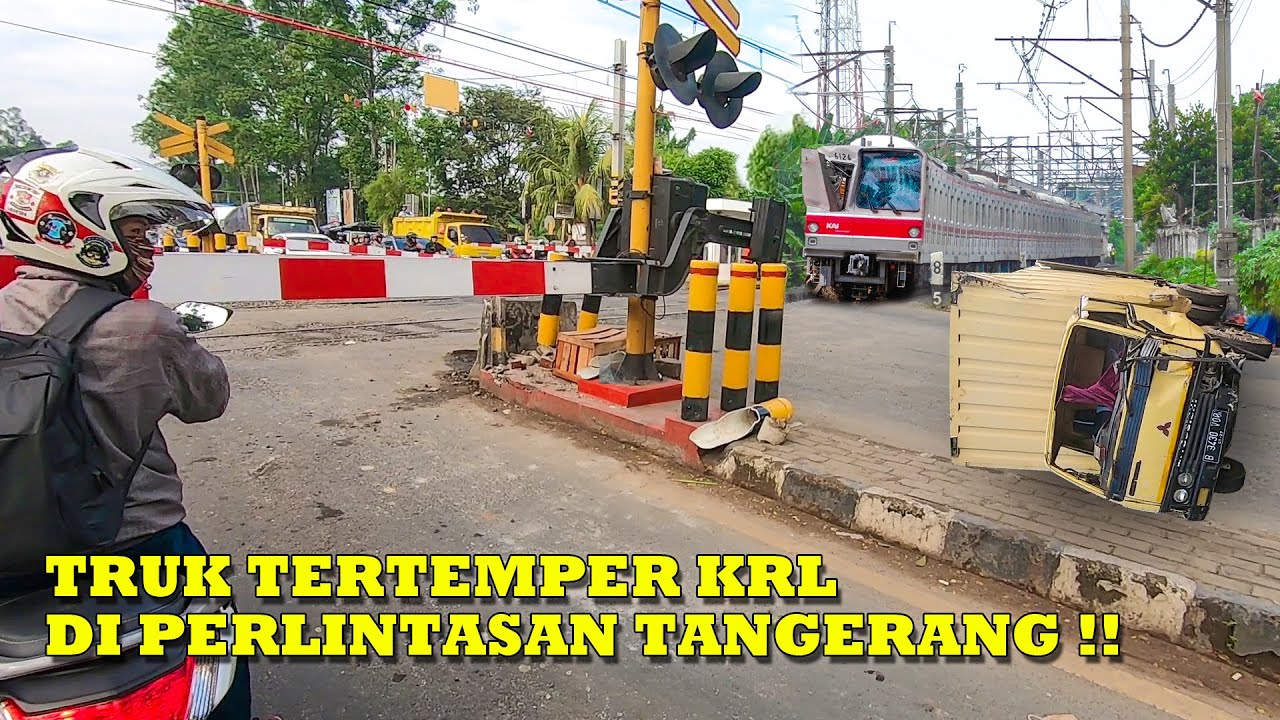 KRONOLOGI Sepeda Motor Turut Tertemper Kereta KRL Di Perlintasan JPL 27 Tanah Tinggi Tangerang