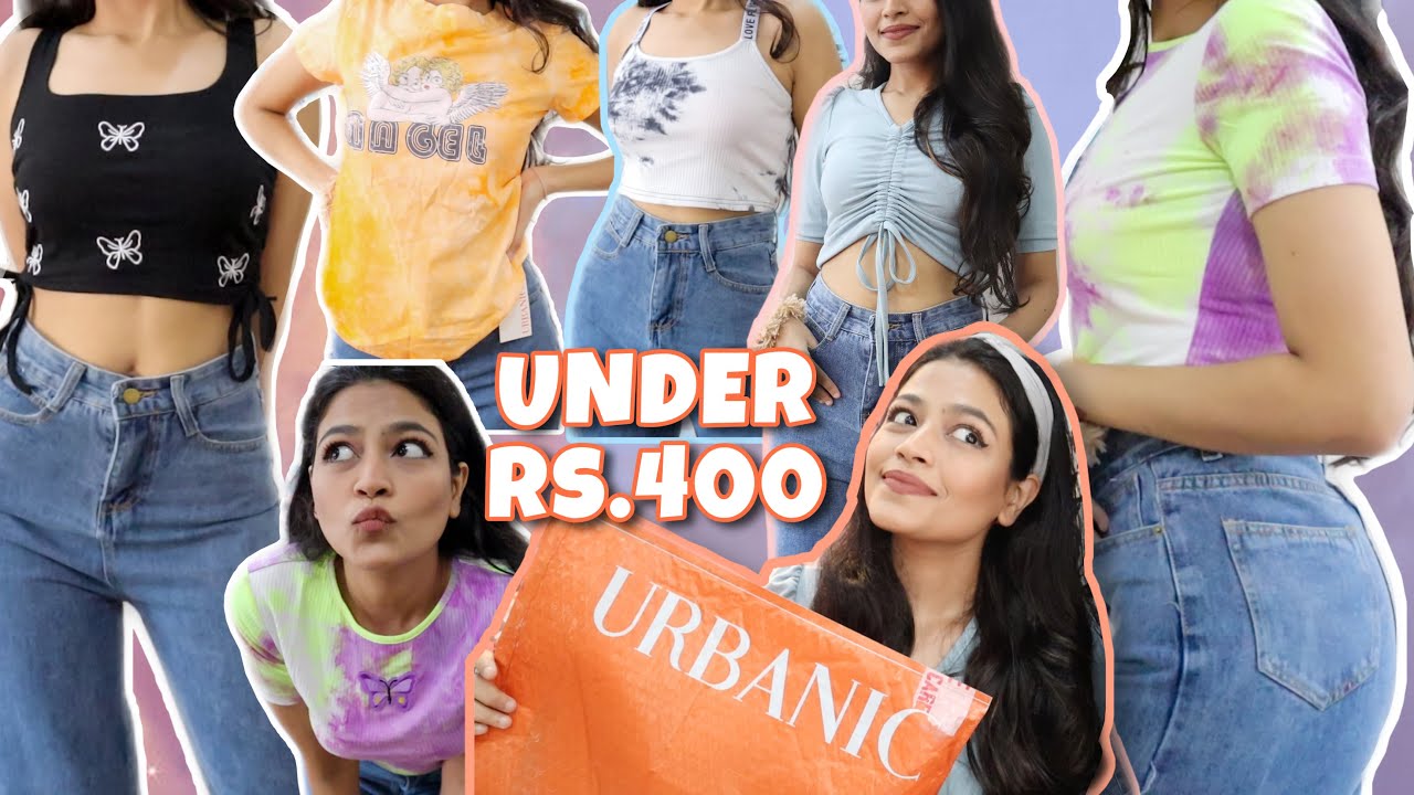 URBANIC *cute* TOPS HAUL UNDER Rs.400! *try-on* | Review, First Experience - Delivery & Returns