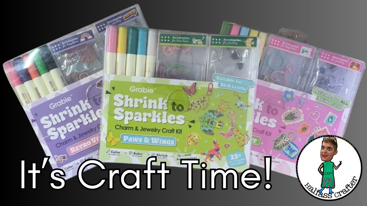 CRAFTY THURSDAY!? 👏 YES! @grabieofficial Shrink & Sparkles Kits! ✨