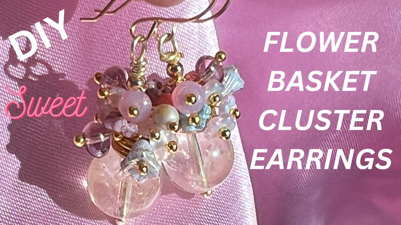 Cluster Earrings Tutorial / Simple Loops / Beginner Jewelry Making