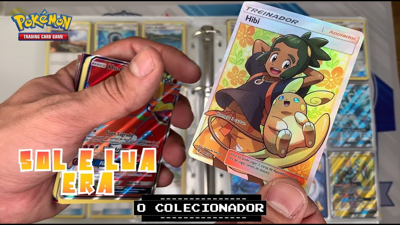COMPLETANDO COLEÇÕES com o COLECIONADOR - SOL E LUA ERA - Pokemon Trading Card Game