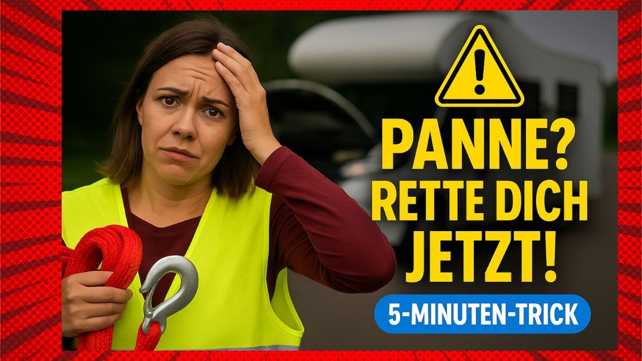 👉 Wohnmobil Panne? So rettest Du Dich selbst in 5 Minuten - Abschleppen leicht gemacht! 🚐💪