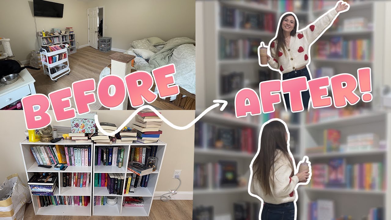 Building & Organizing My First Ever DREAM HOME LIBRARY✨📚🎀