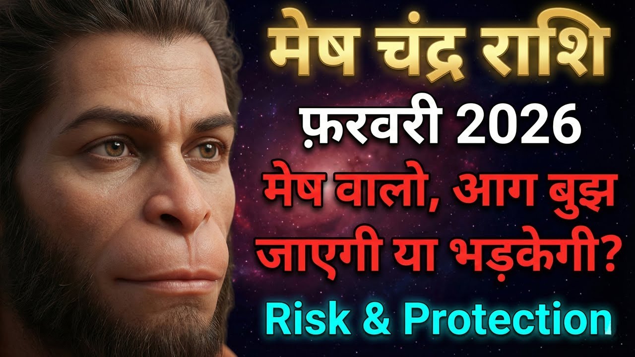 मेष राशि फ़रवरी 2026 | जल्दबाज़ी बड़ा नुकसान बना सकती है | Chandra Rashi Mesh Risk & Protection 🔮
