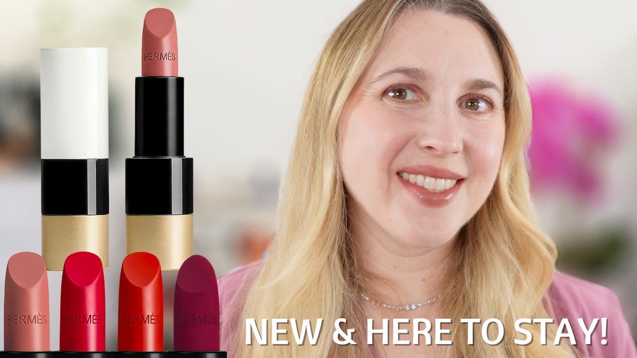 NEW HERMES PERMANENT LIPSTICKS! | Swatches, Demos, Comparisons | 20, 79, 82, 97