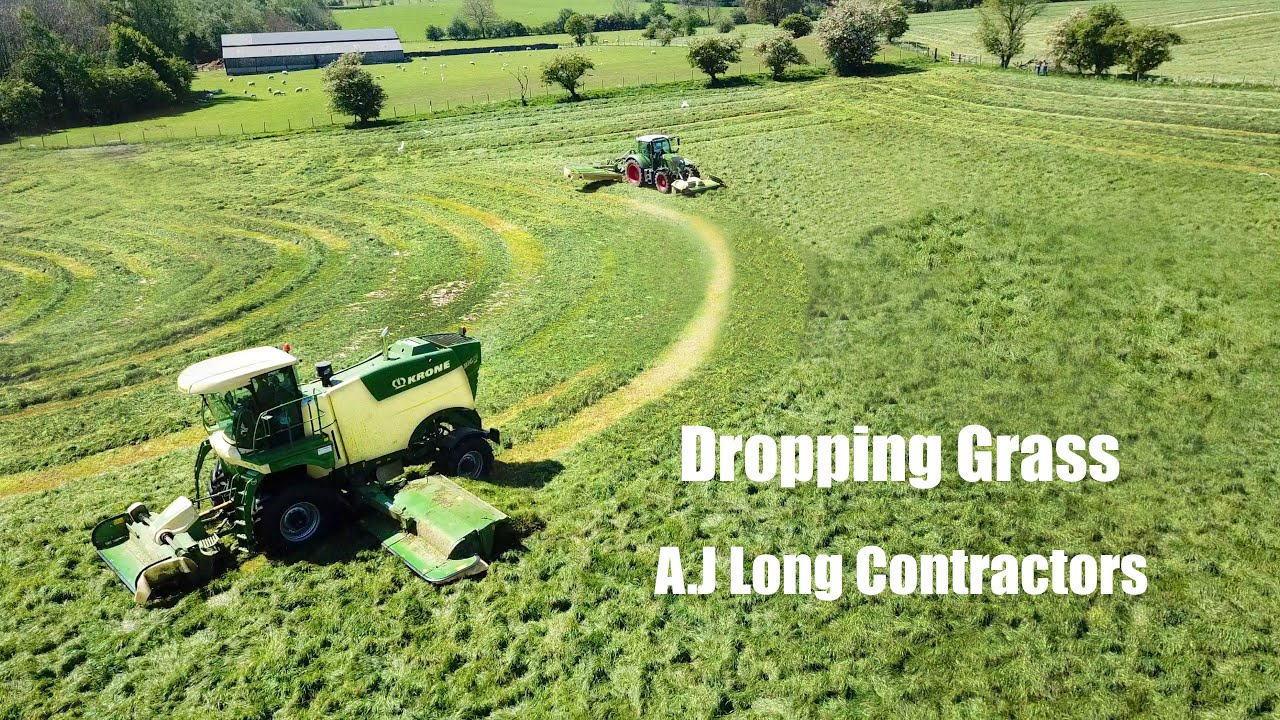 A.J Long Contractors Dropping Grass at Souber Dairy