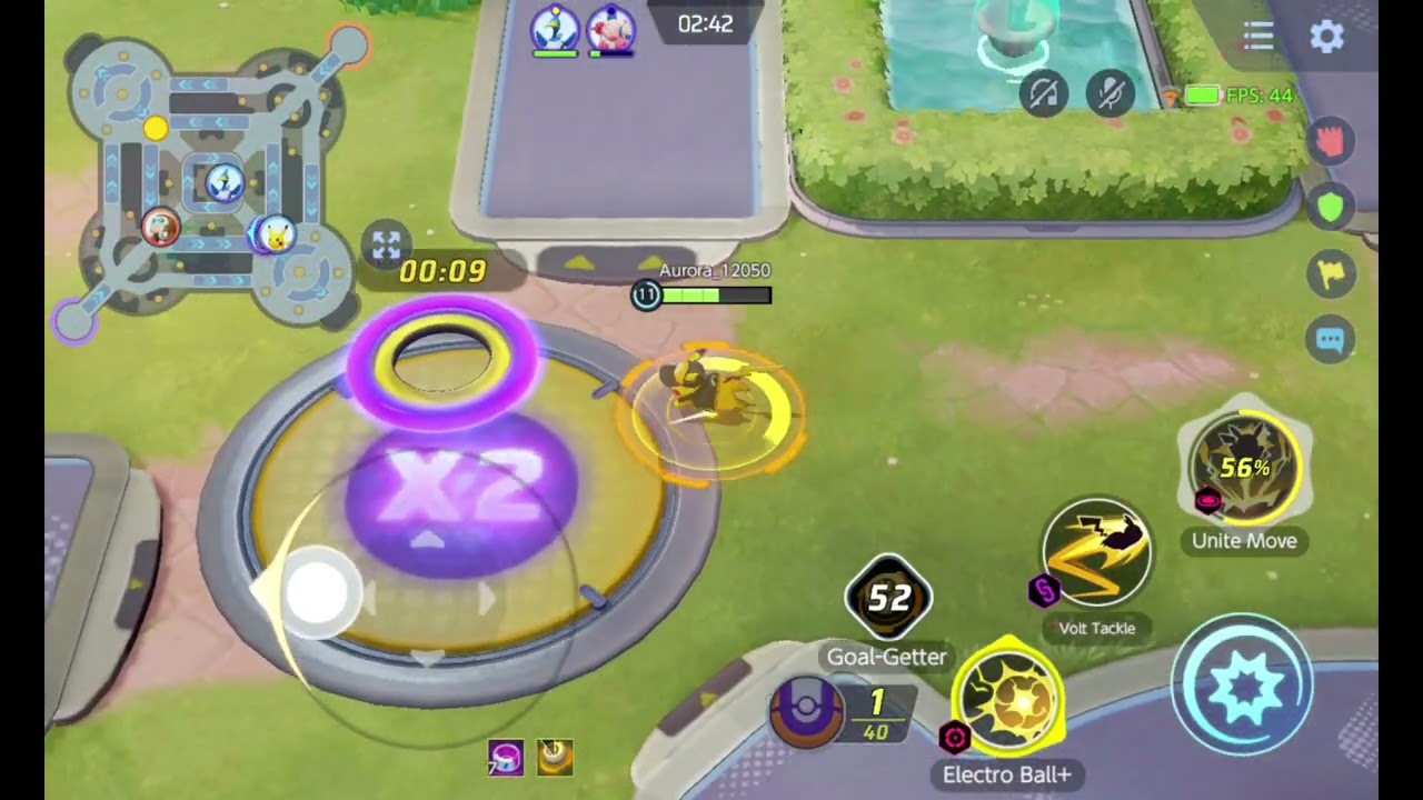 Pikachu gameplay || Quick battle - Auroma Park || #AuroraElysgaming, #PokemonUnite  01022026