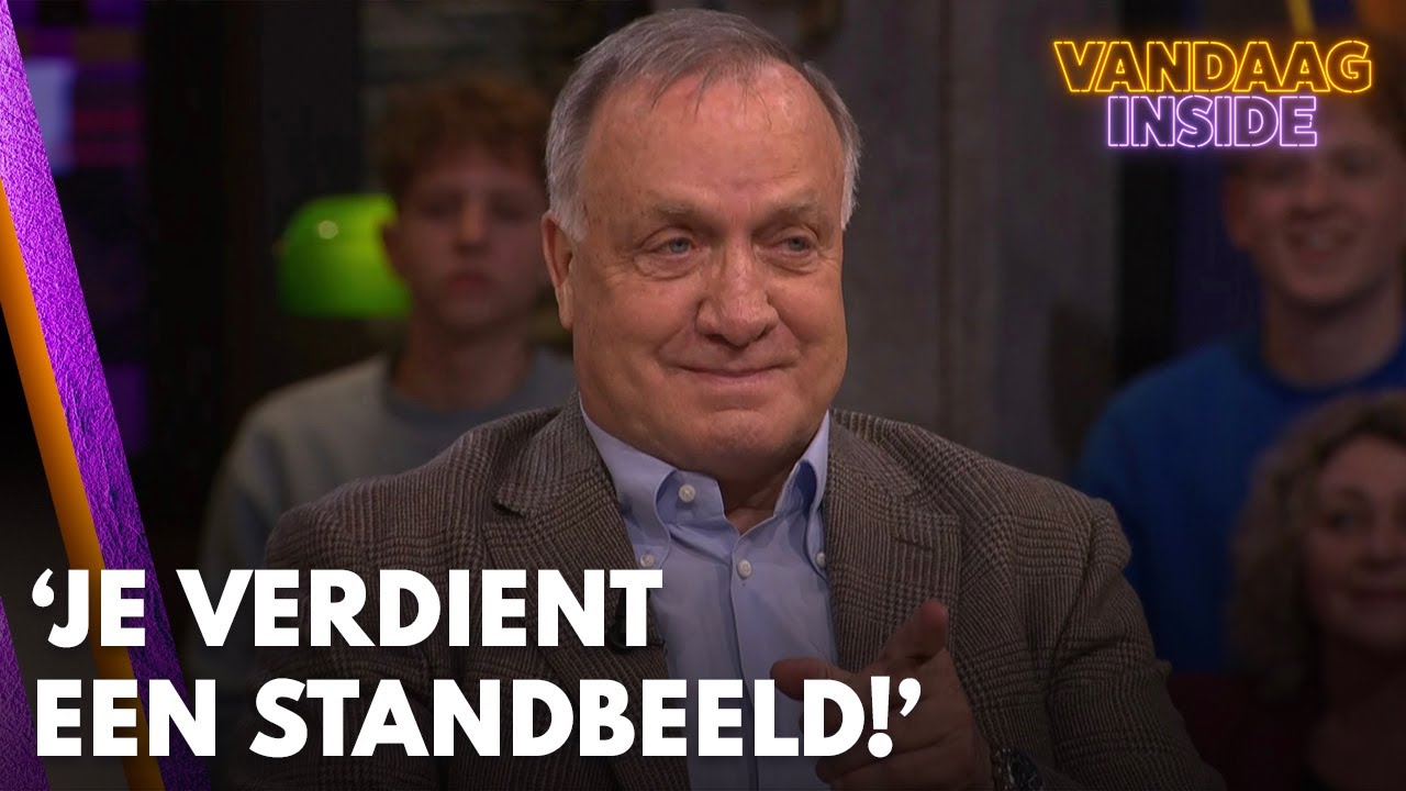 Dick Advocaat ontvangt lof bij Vandaag Inside: 'Je verdient een standbeeld!' | VANDAAG INSIDE