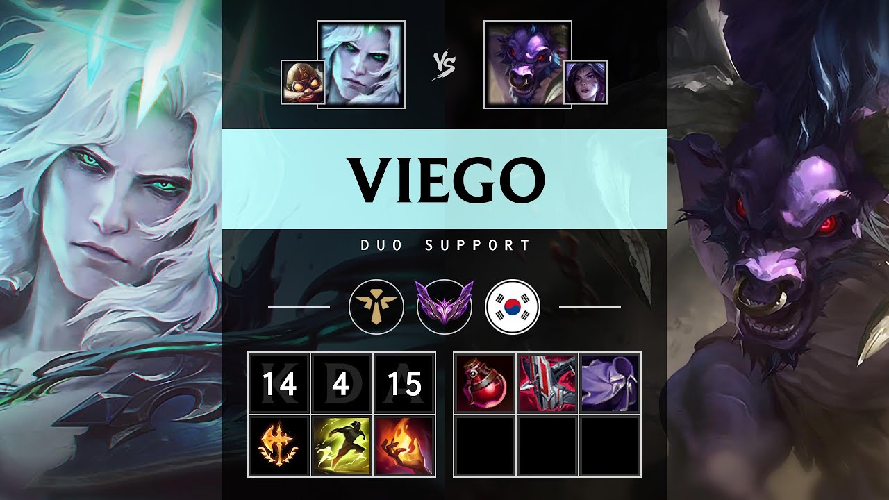 Viego Support vs Alistar - KR Master Patch 25.16