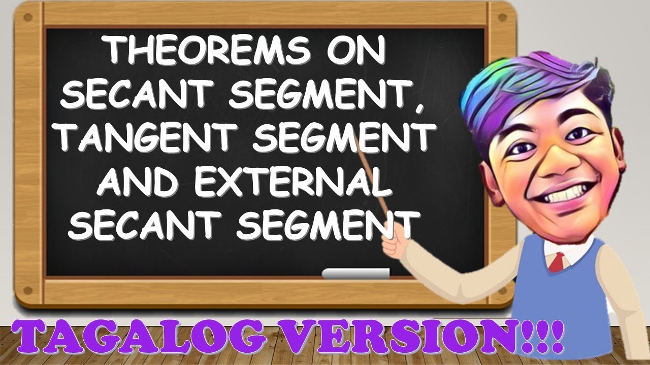 Theorems on Secant Segment, Tangent Segment and External Secant Segment in TAGALOG!!!