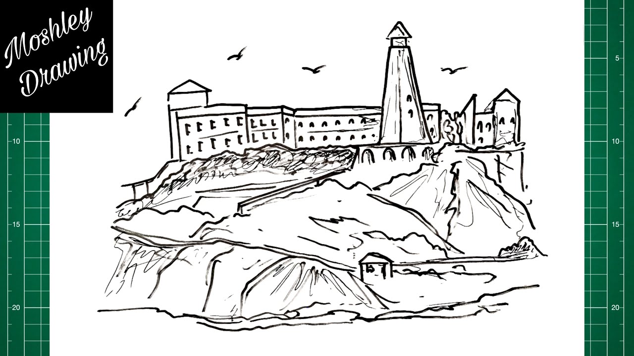 How to Draw Alcatraz Island