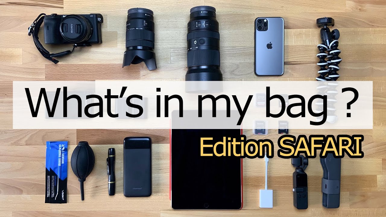 MON MATERIEL PHOTO - Safari au Kenya (Sony A6600 + 10 produits)
