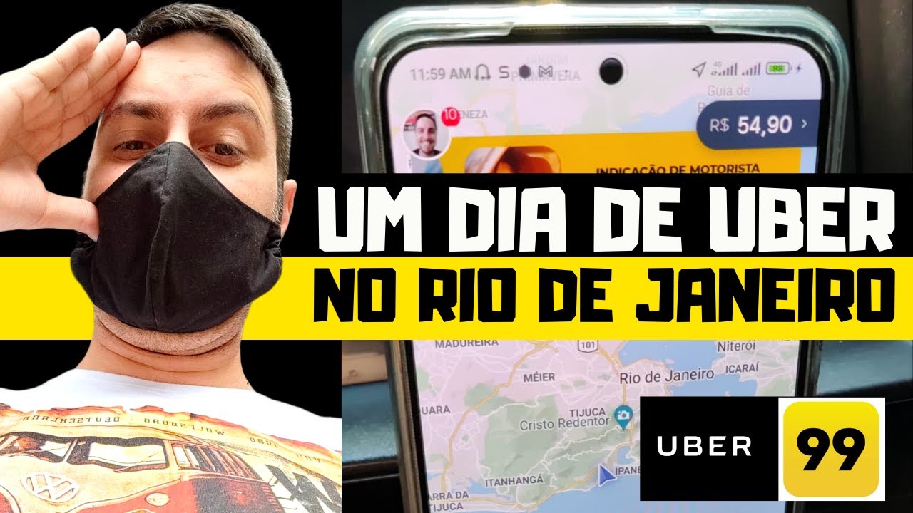 Fui Trabalhar de Uber no Rio de Janeiro E OLHA NO QUE DEU 😱😱😱